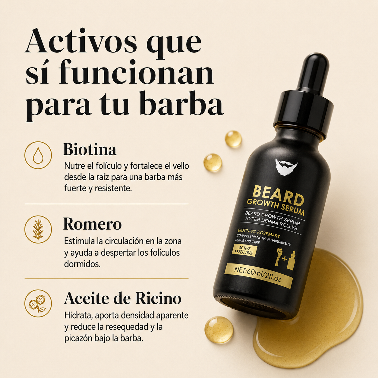 Barba con huecos, rala o dispareja: el sistema que la vuelve más llena y poblada