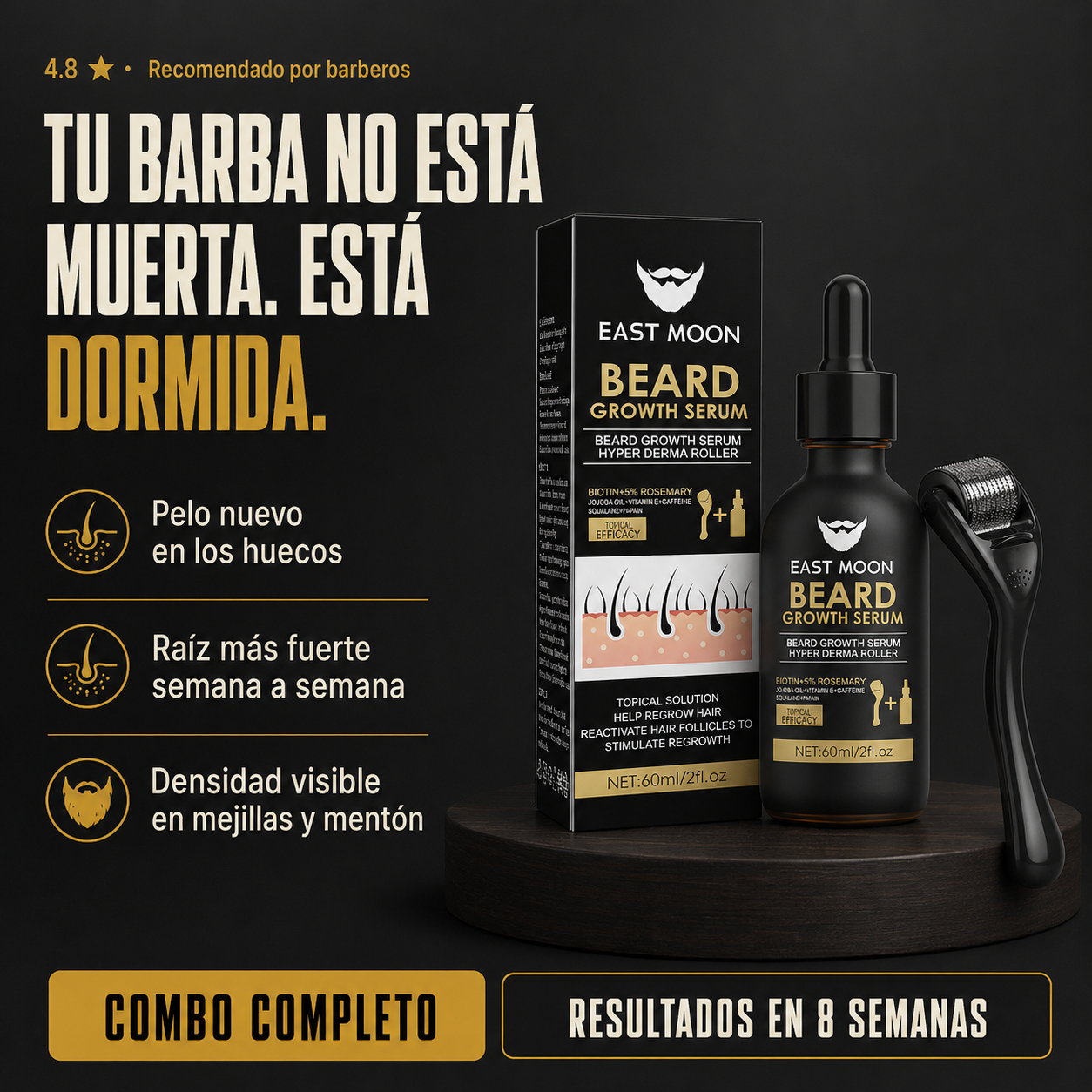 Kit Barba Completa — Sérum + Derma Roller