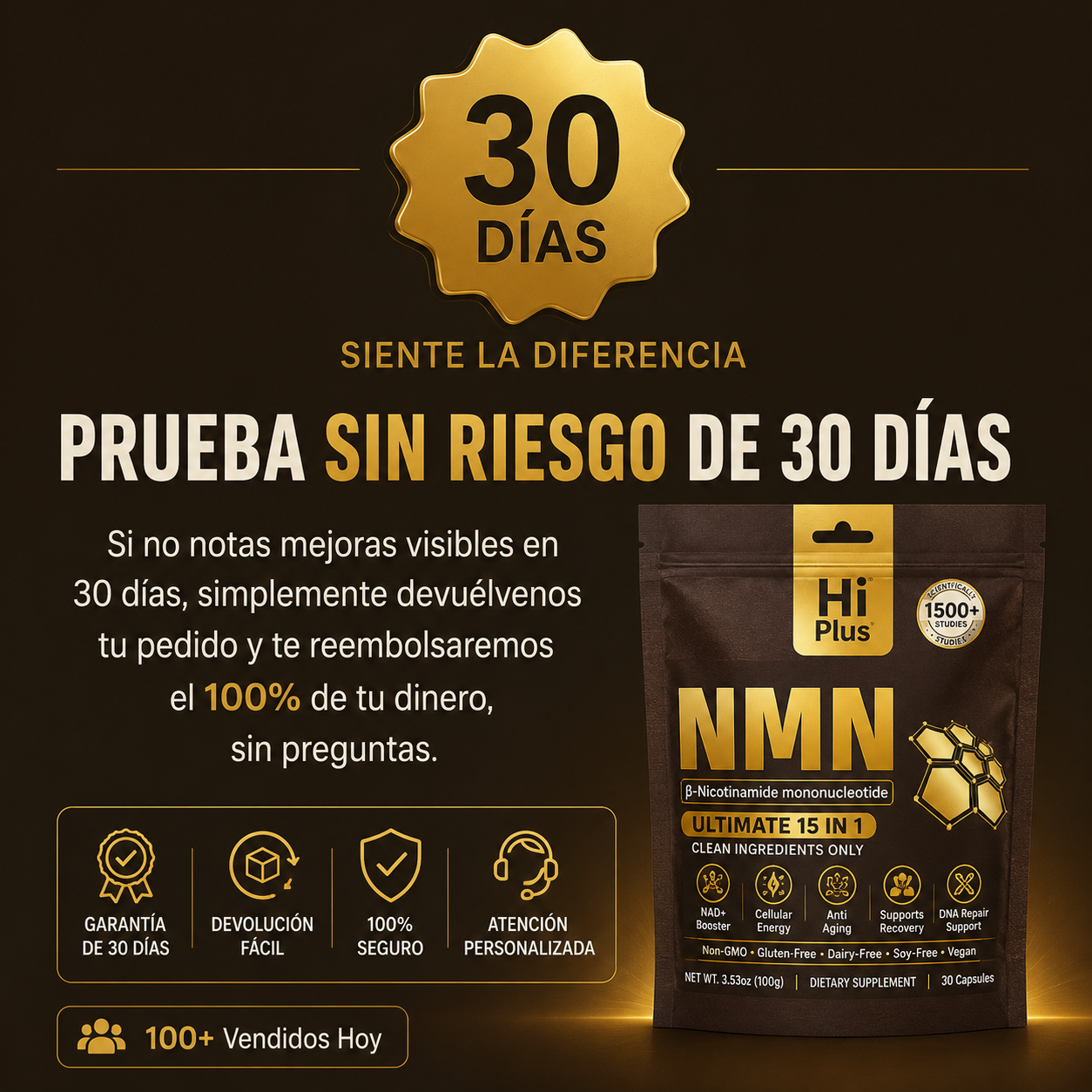 NMN 90 CAPSULAS - Baja de peso. Rejuvenece tu apariencia.